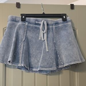 Vanilla Star Light Blue Denim Skirt